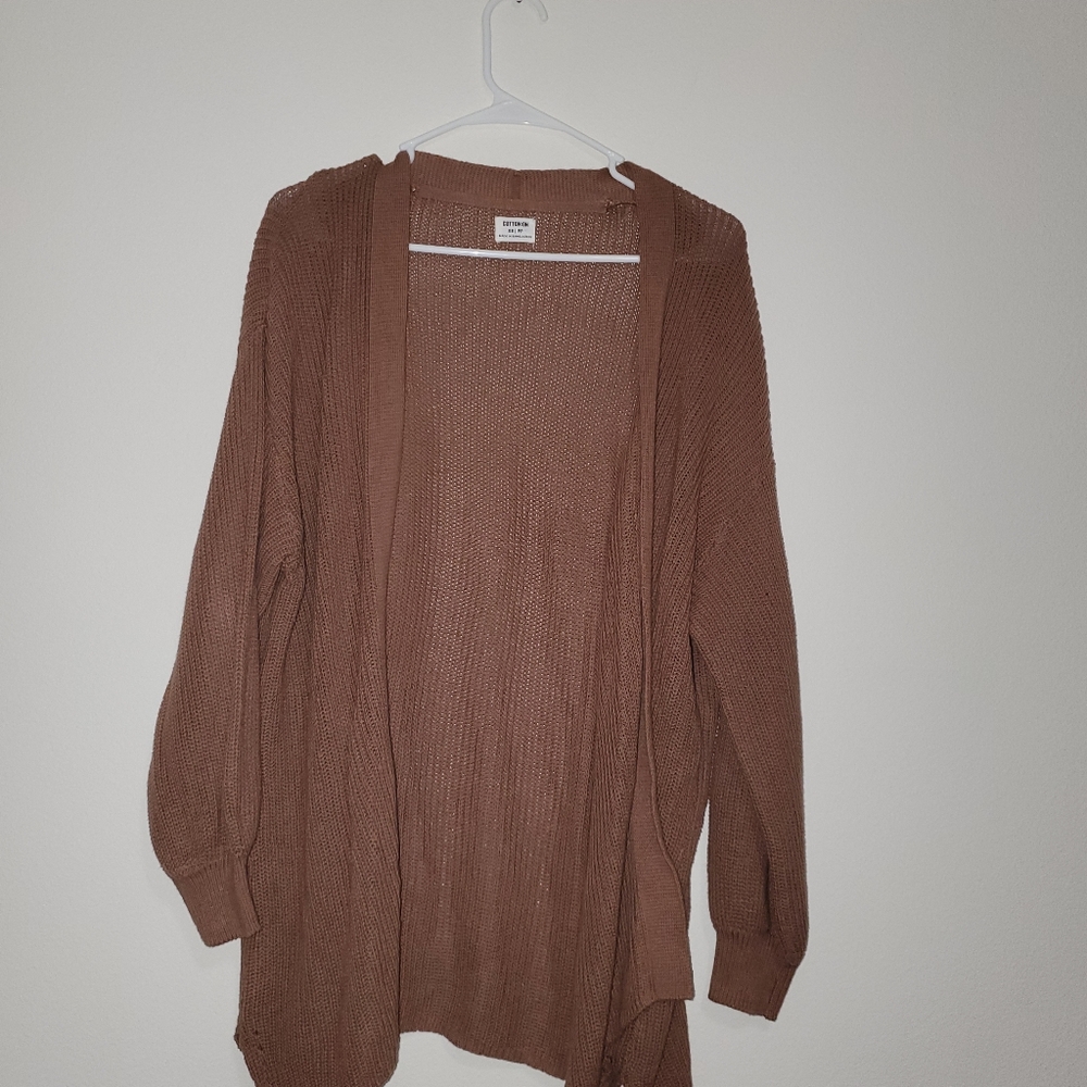 Cotton On Brown Cardigan XS
